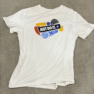 Nike Kids White Graphic T-Shirt